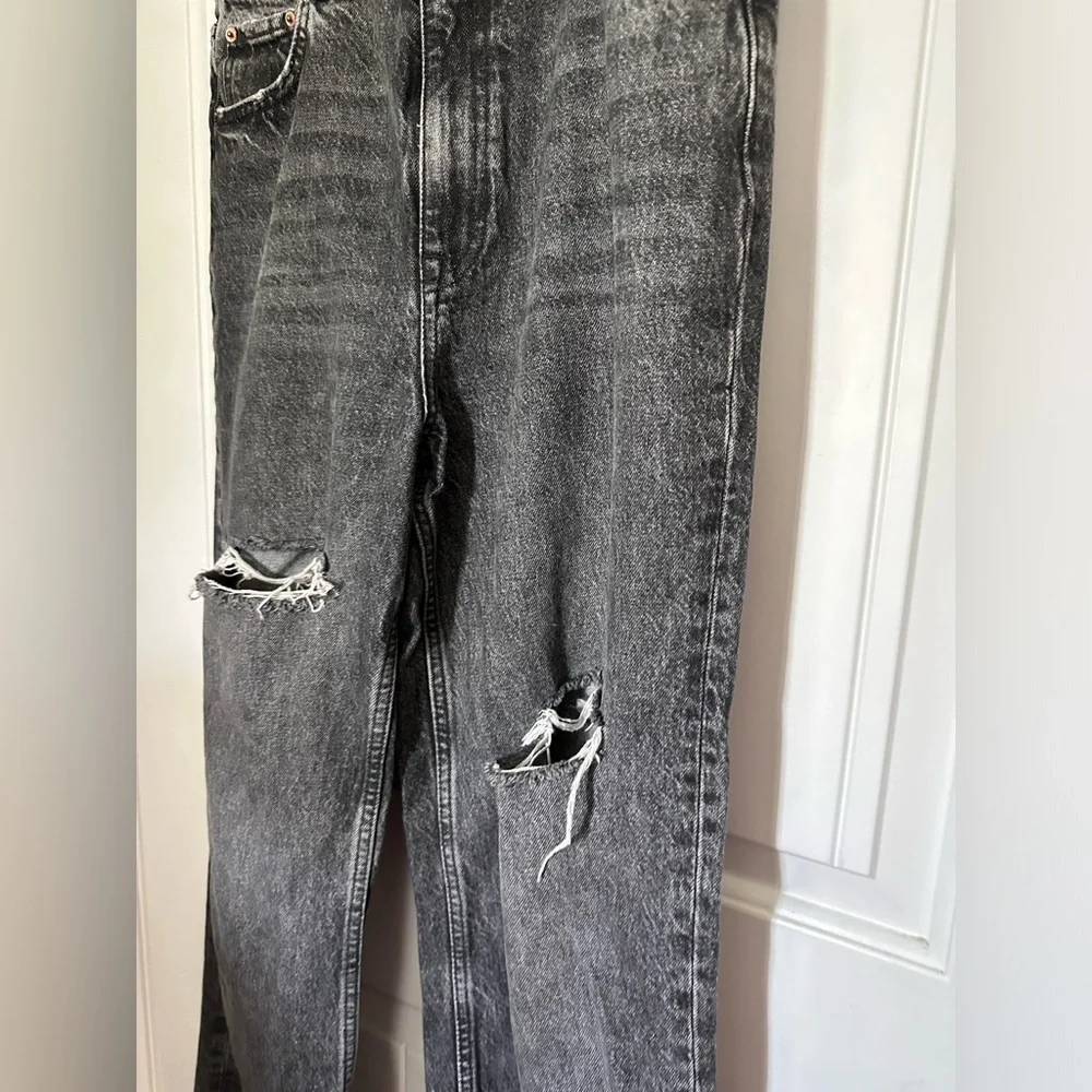 Zara wide leg distressed jeans - Picture 3 of 4